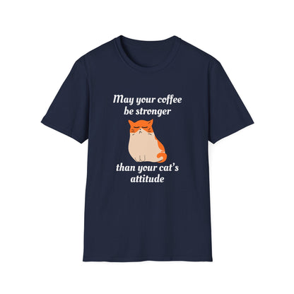 Strong Coffee, Sassy Cat T-Shirt