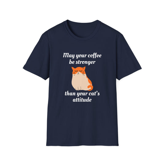Strong Coffee, Sassy Cat T-Shirt