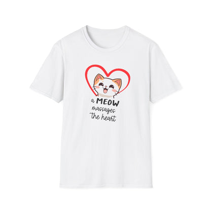 Heart Massaging Meow Cat T-Shirt