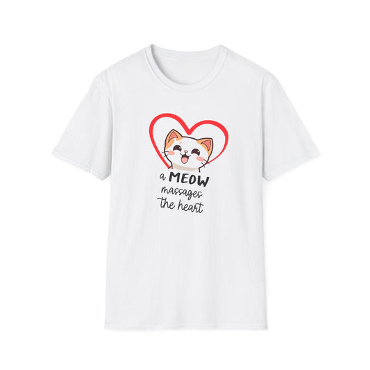 Heart Massaging Meow Cat T-Shirt