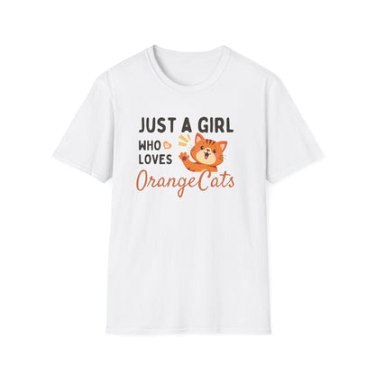 Just a Girl Who Loves Orange Cats T-Shirt