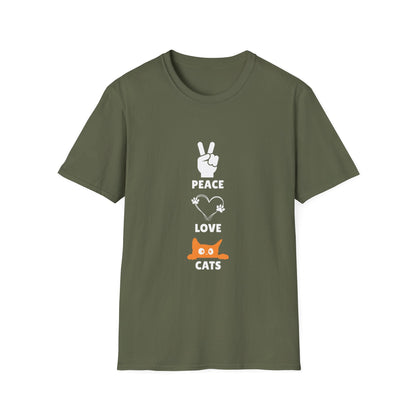 Peace Love Cats T-Shirt
