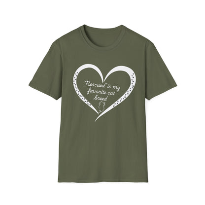 ‘Rescued’ Is My Favorite Cat Breed T-Shirt