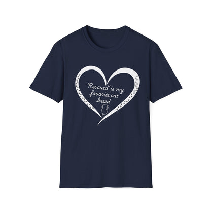 ‘Rescued’ Is My Favorite Cat Breed T-Shirt