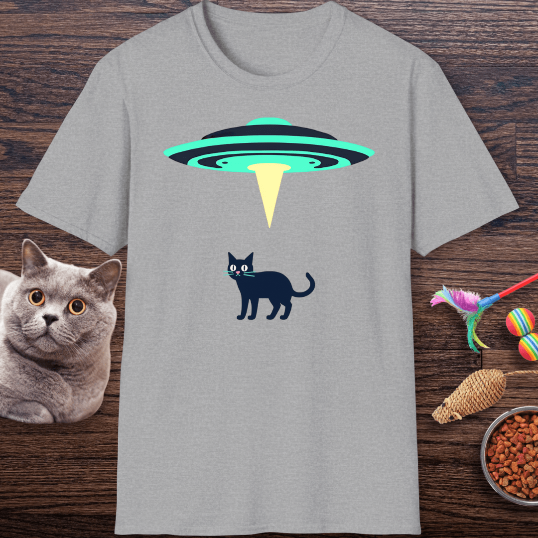 Abducted By Aliens Cat T-Shirt