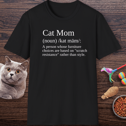 Cat Mom Definition T-Shirt
