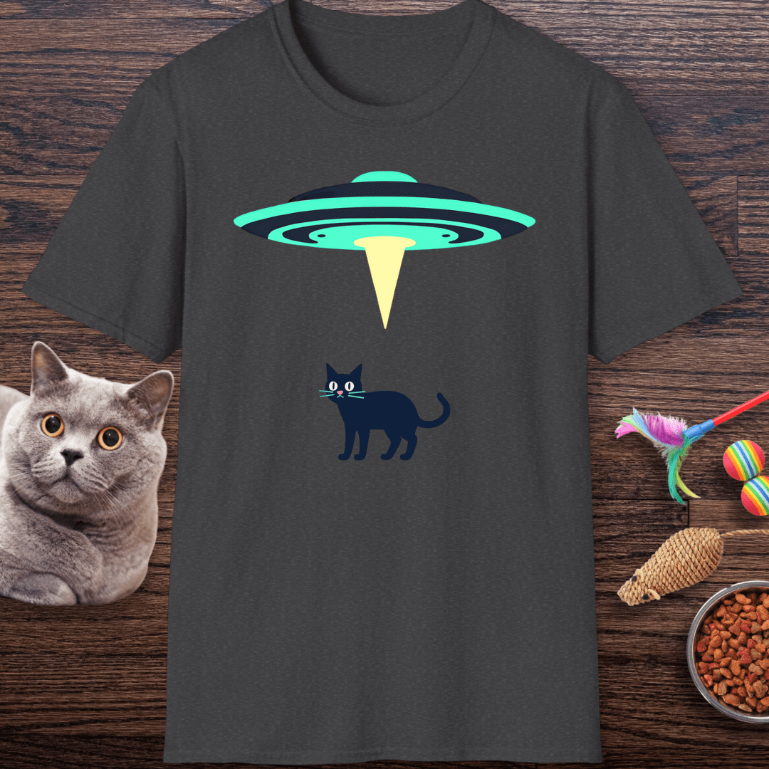 Abducted By Aliens Cat T-Shirt