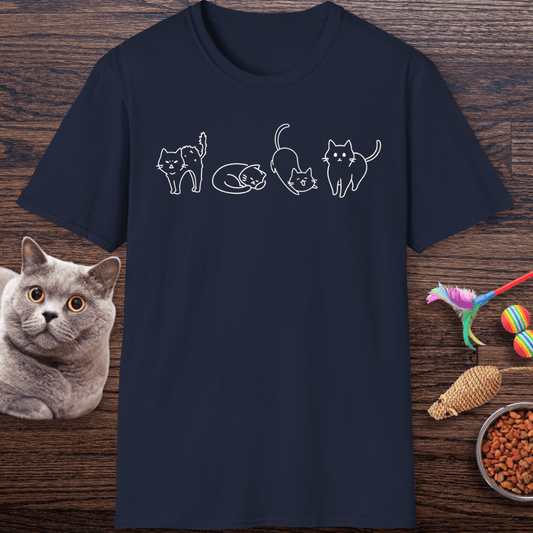 Cat Moods of the Day T-Shirt