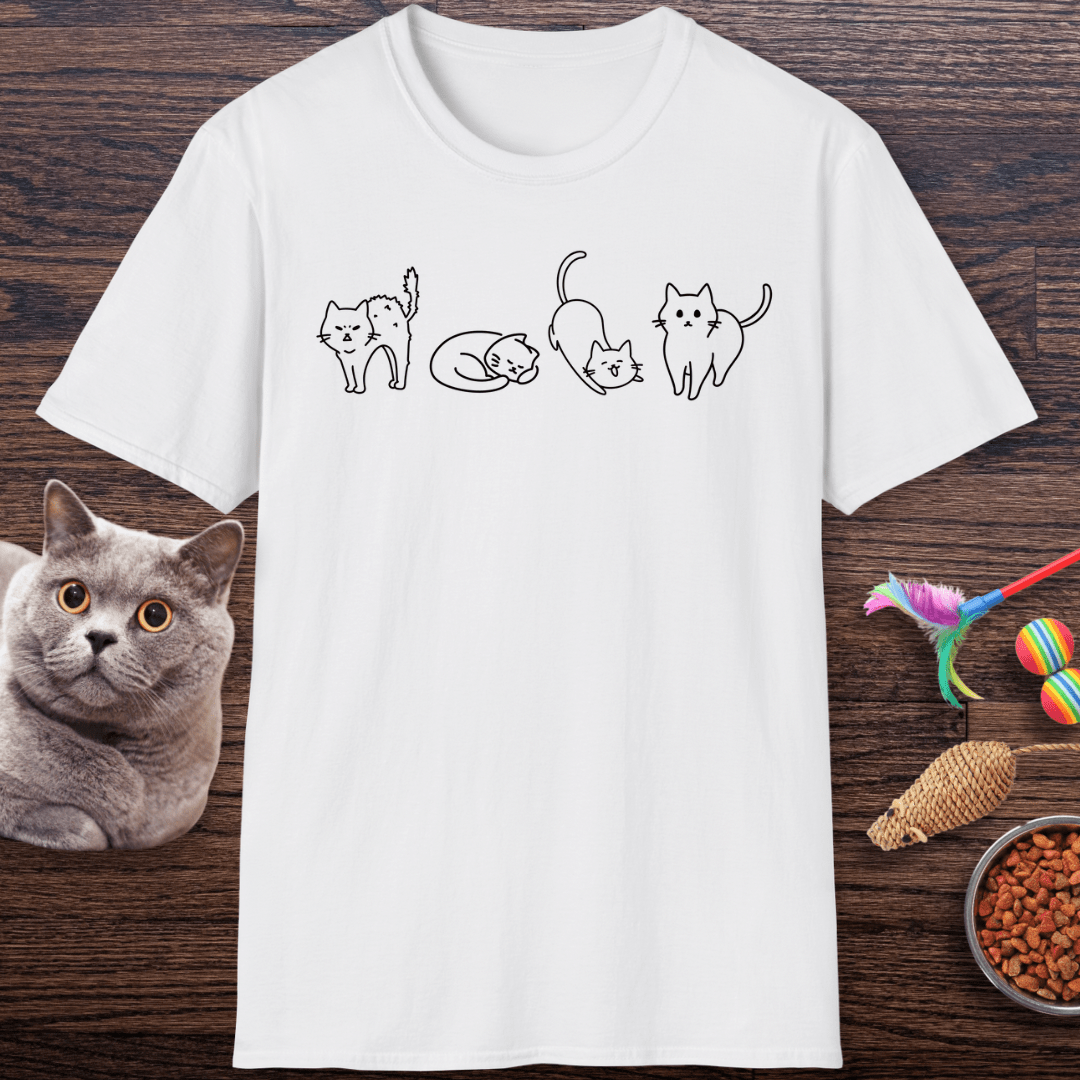 Cat Moods of the Day T-Shirt
