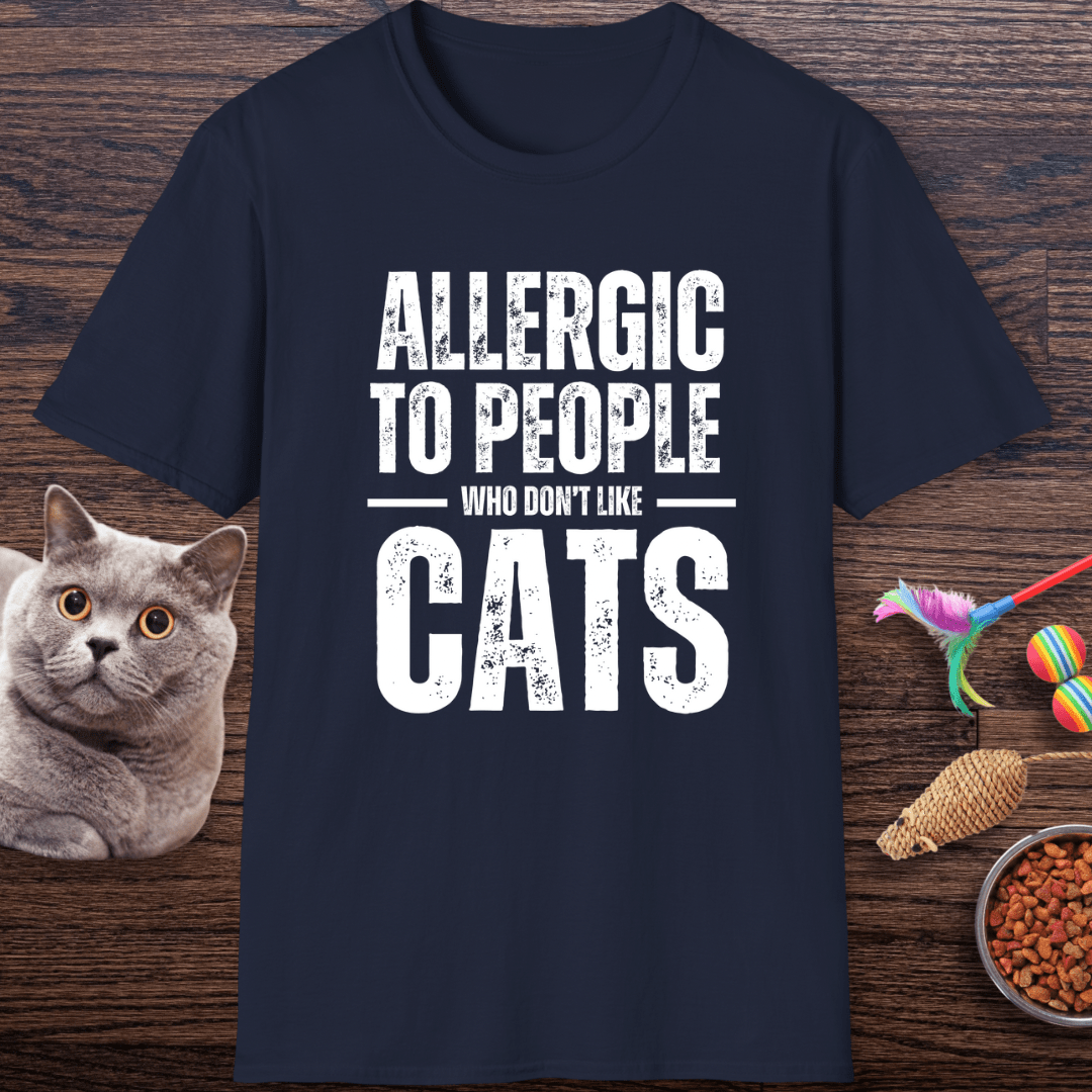 Allergic to People Who Don’t Like Cats T-Shirt