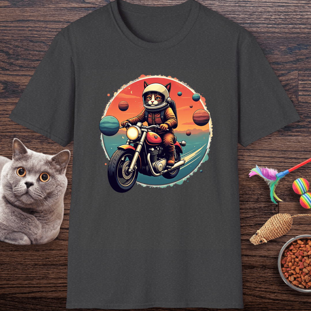 Cosmic Rider Cat T-Shirt