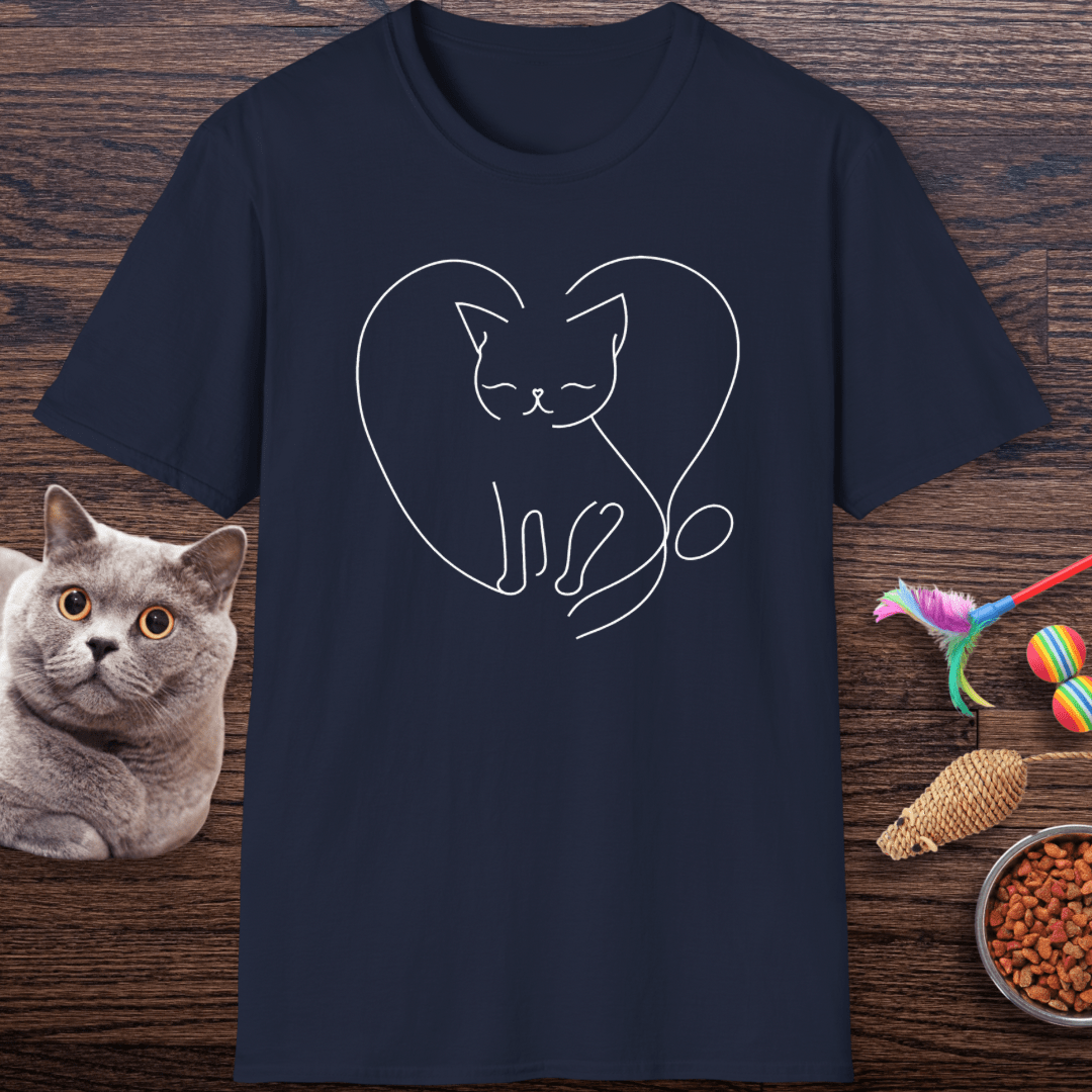 Cozy Heart Kitty T-Shirt