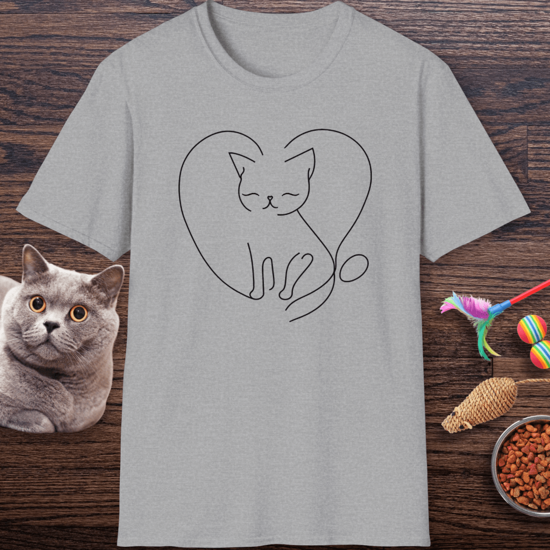 Cozy Heart Kitty T-Shirt