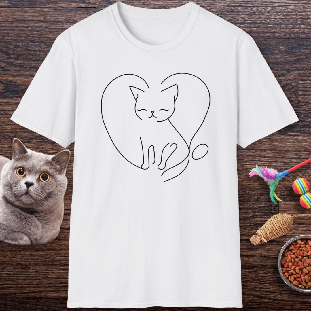 Cozy Heart Kitty T-Shirt