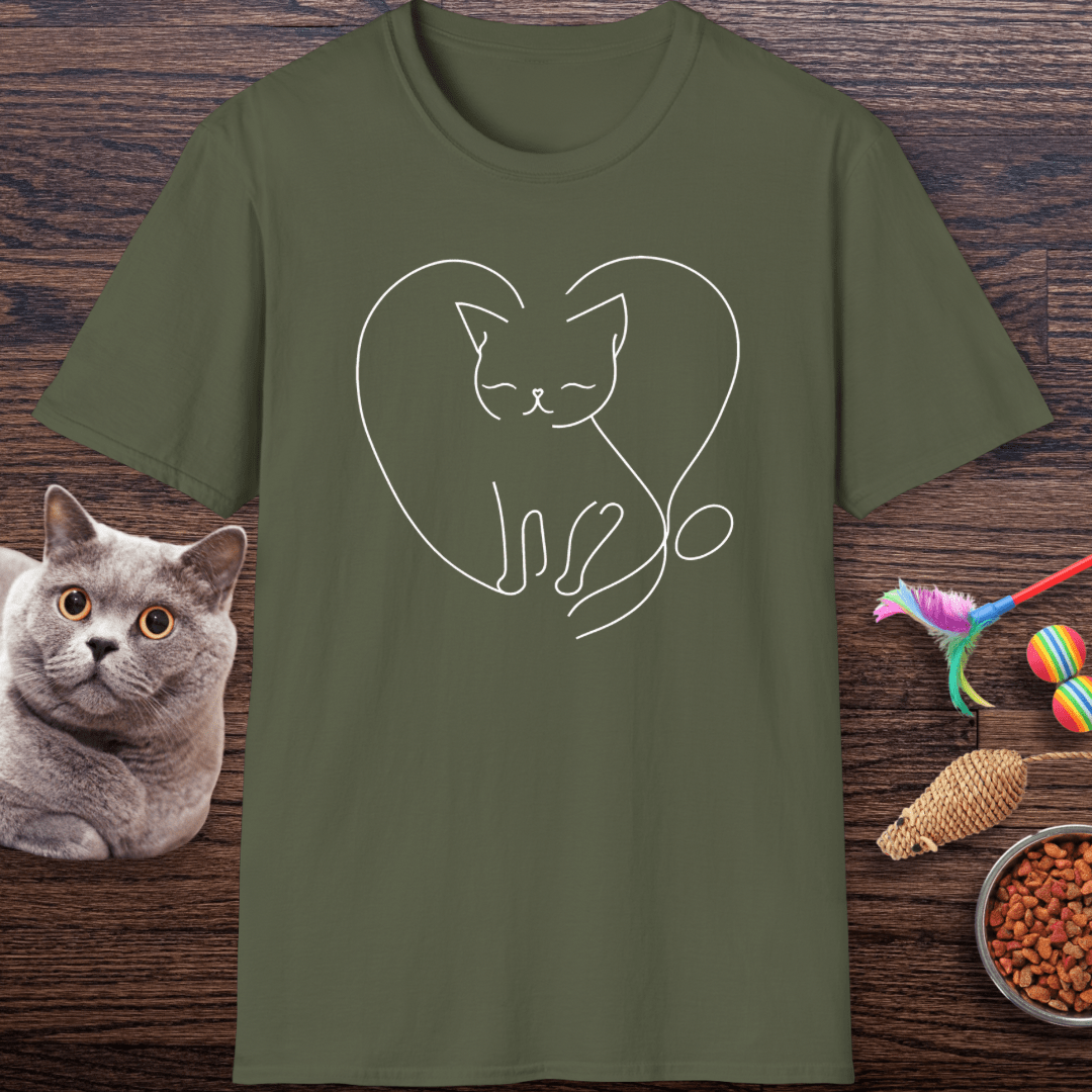 Cozy Heart Kitty T-Shirt