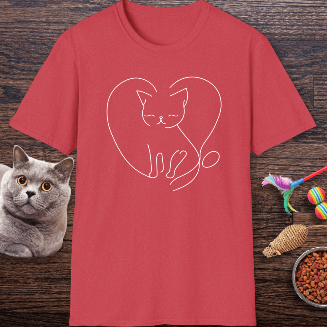 Cozy Heart Kitty T-Shirt