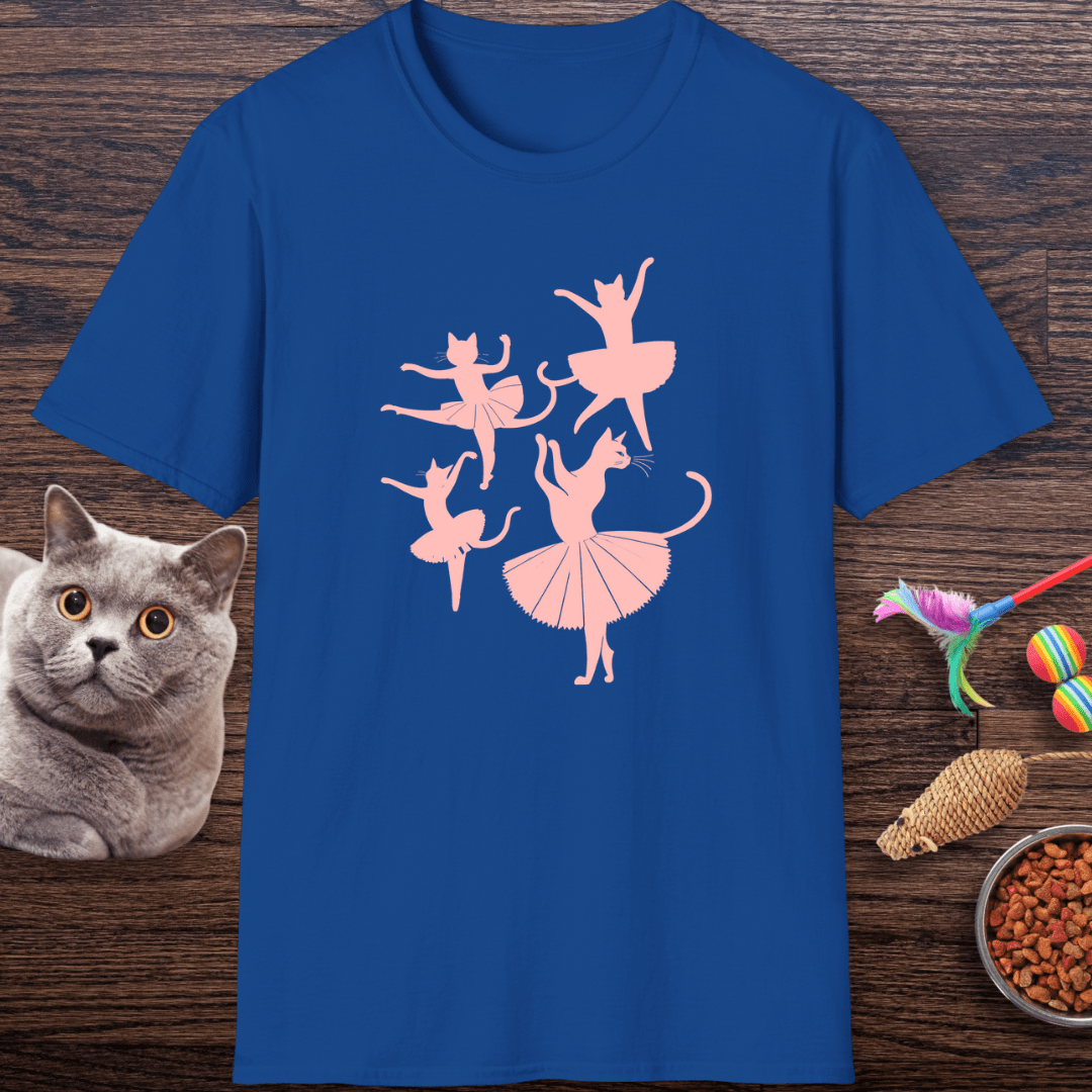 Ballet Cat Silhouette Dance T-Shirt