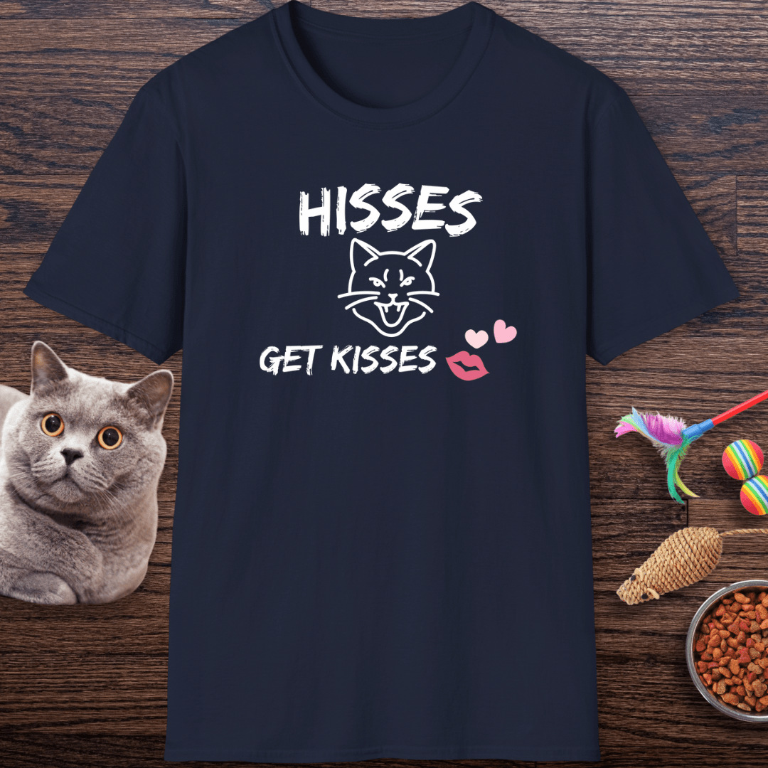 Hisses Get Kisses Cat T-Shirt