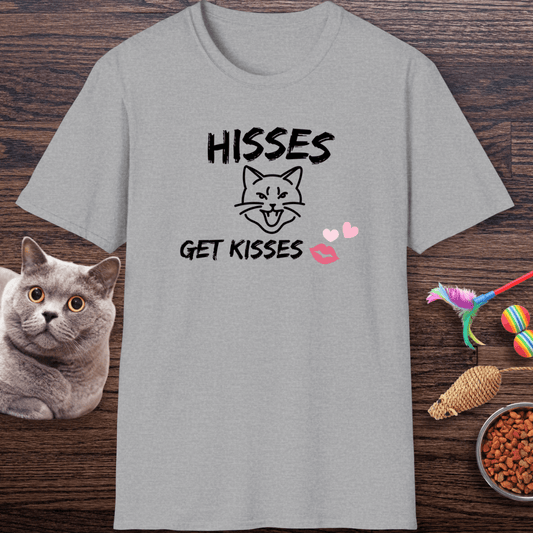 Hisses Get Kisses Cat T-Shirt