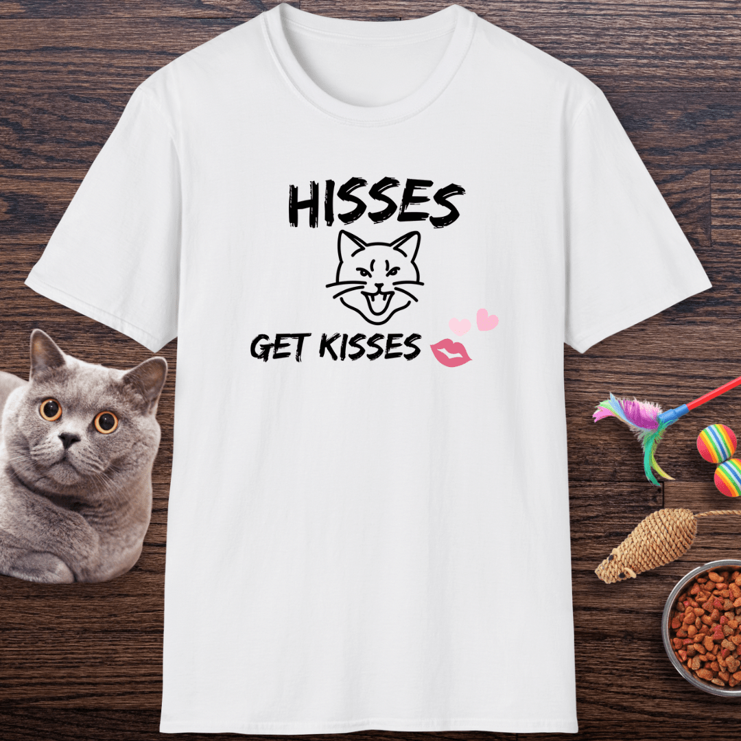 Hisses Get Kisses Cat T-Shirt
