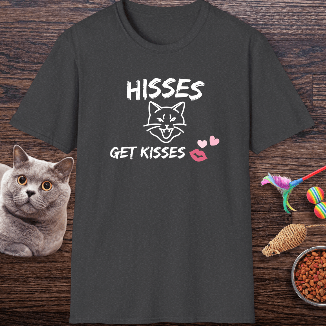 Hisses Get Kisses Cat T-Shirt