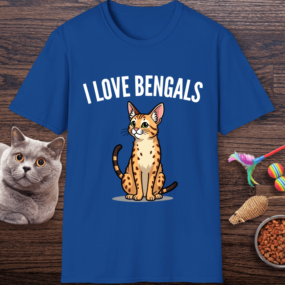 I ❤️ Bengals Cat T-Shirt