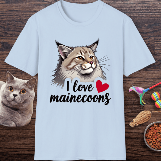 I ❤️ Maine Coons T-Shirt