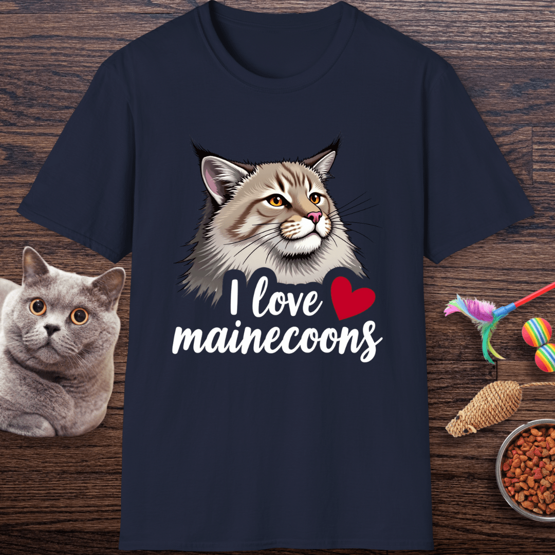 I ❤️ Maine Coons T-Shirt