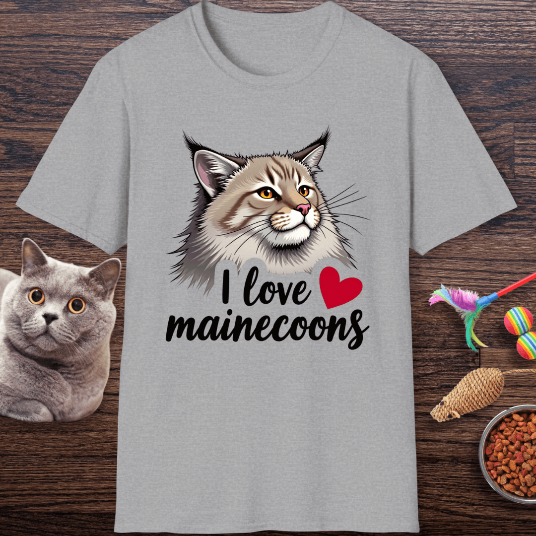 I ❤️ Maine Coons T-Shirt