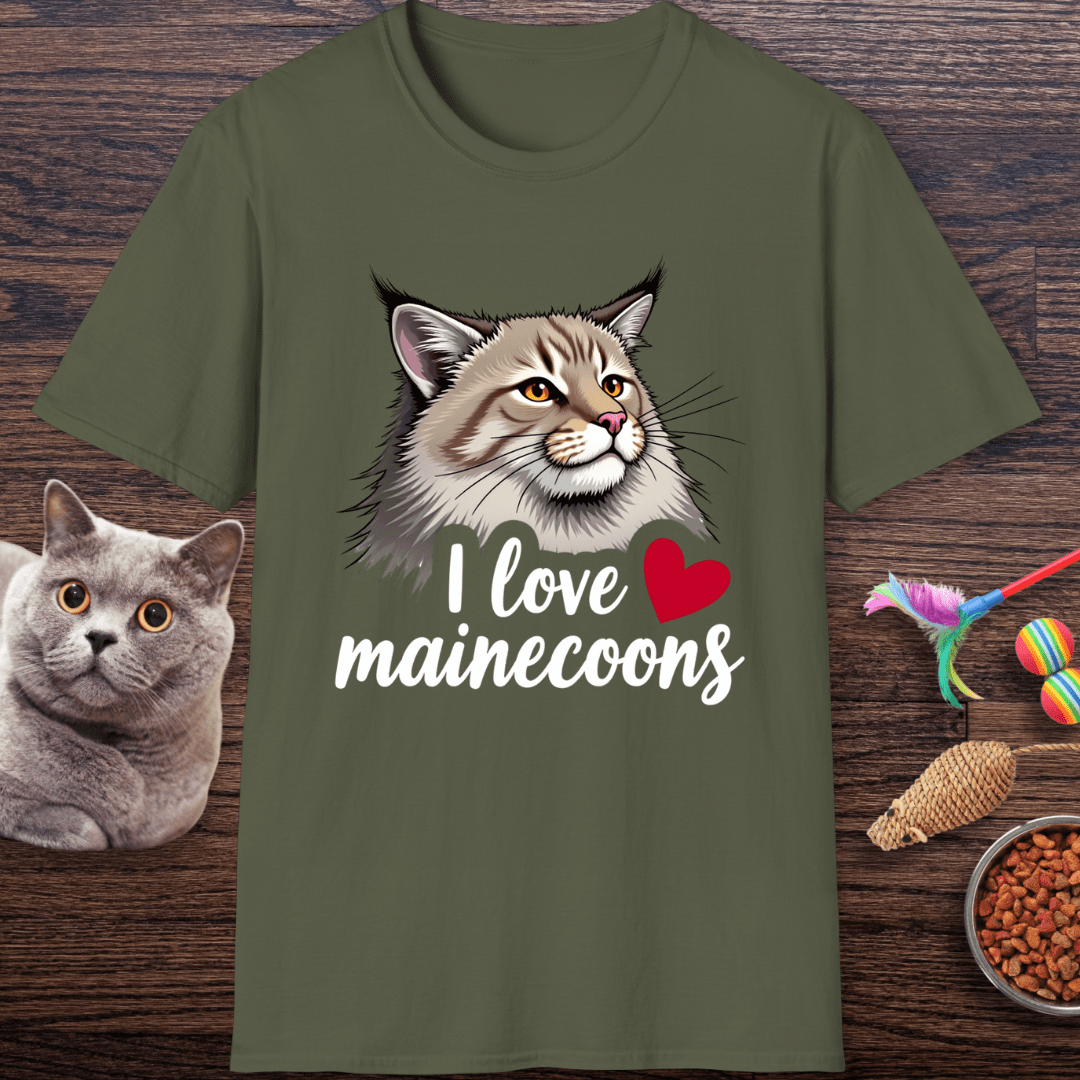 I ❤️ Maine Coons T-Shirt