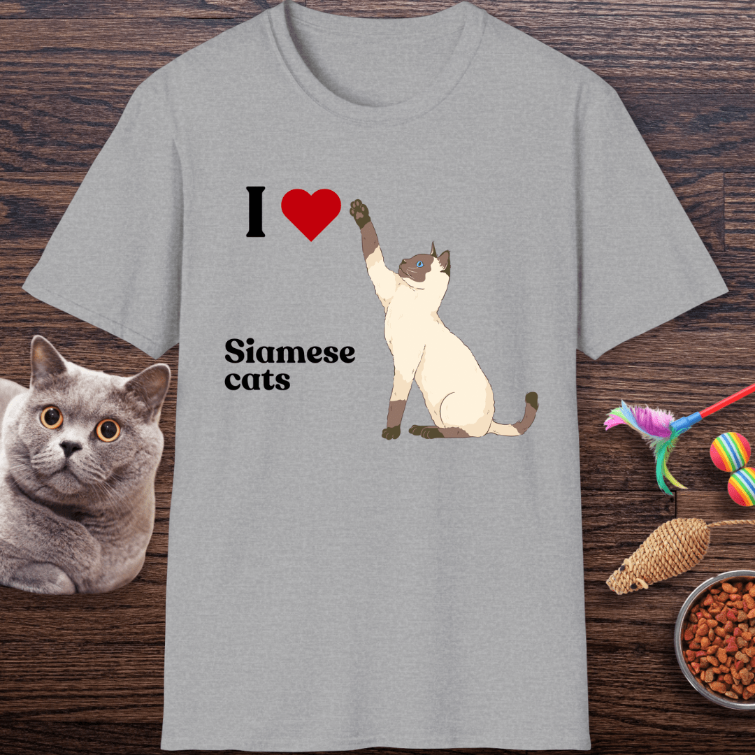 I ❤️ Siamese Cats T-Shirt