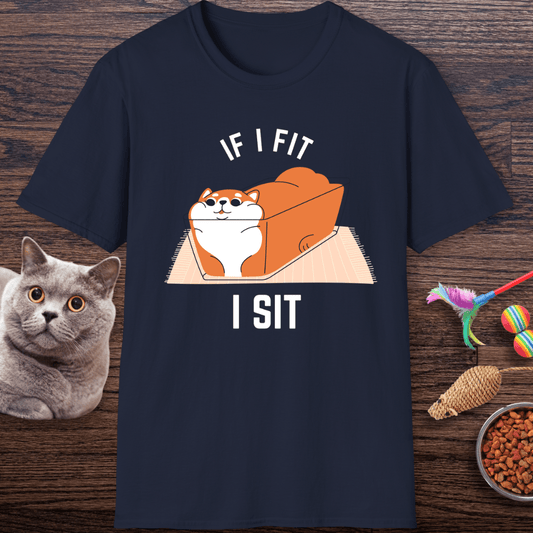 If I Fit, I Sit Cat T-Shirt