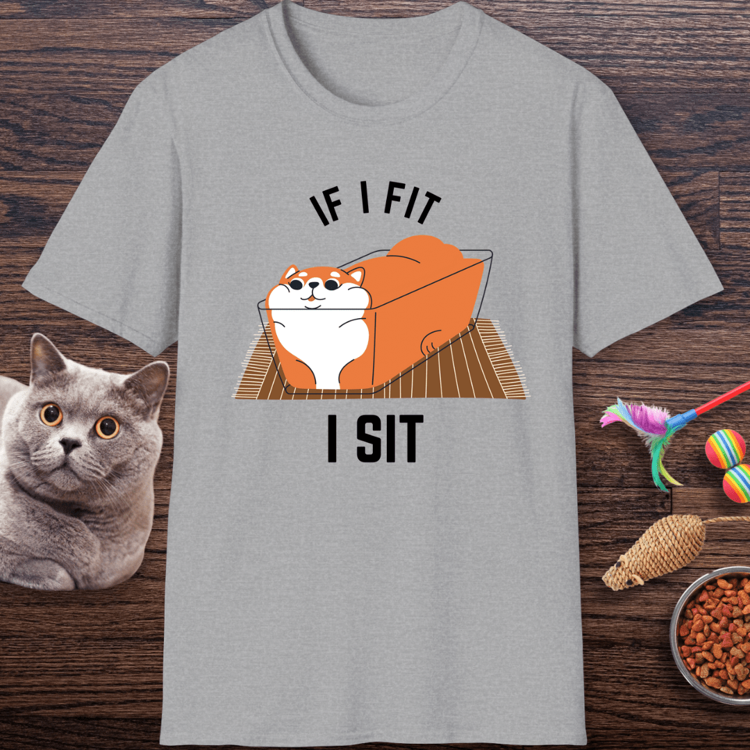 If I Fit, I Sit Cat T-Shirt