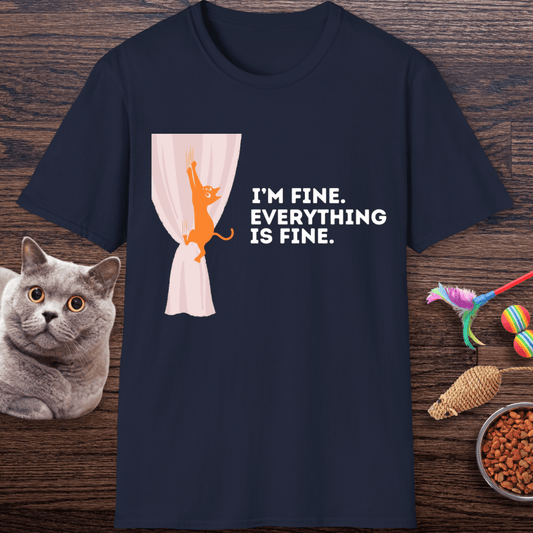 I’m Fine. Everything Is Fine Cat T-Shirt