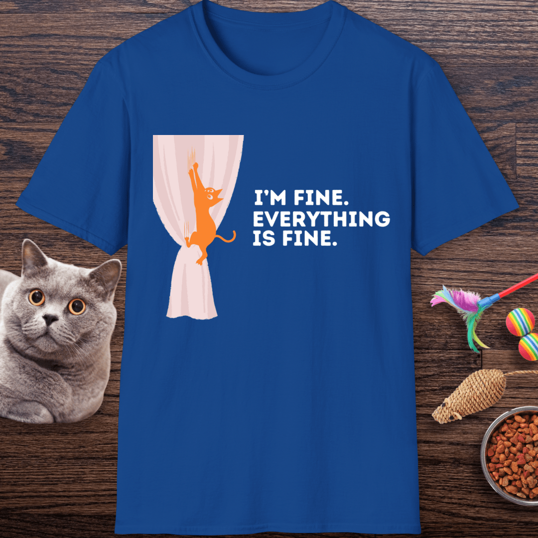I’m Fine. Everything Is Fine Cat T-Shirt