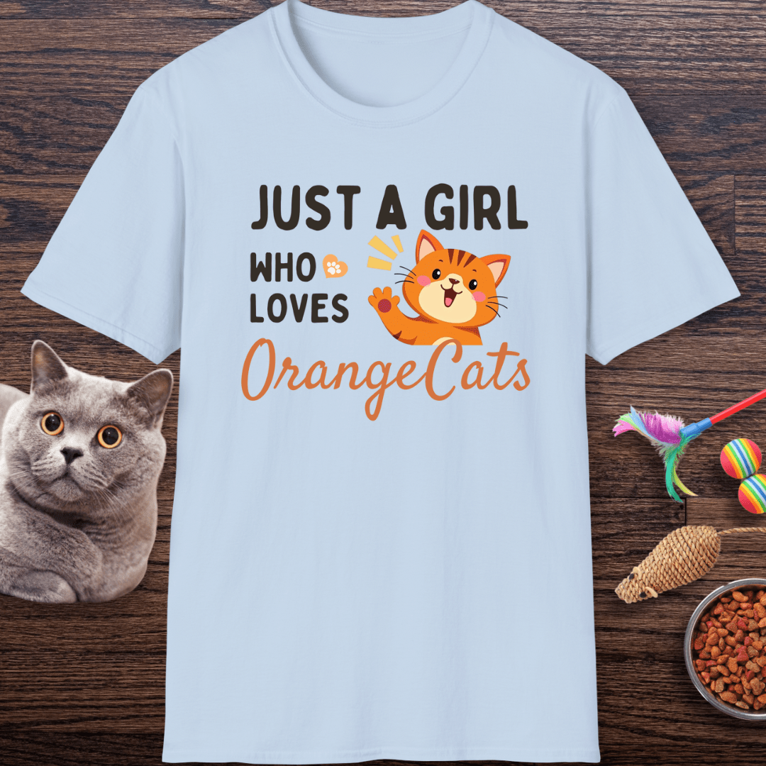 Just a Girl Who Loves Orange Cats T-Shirt