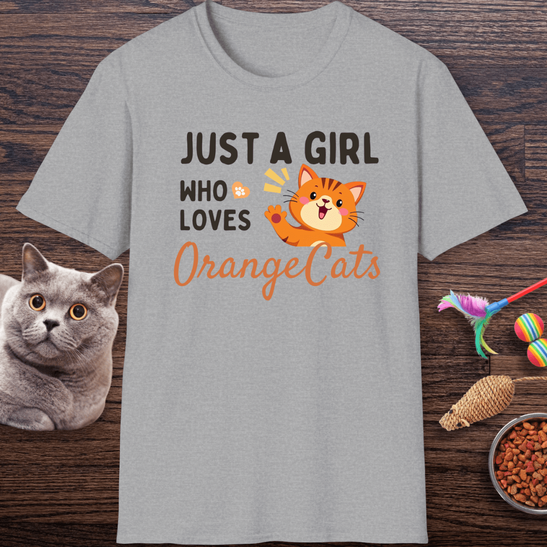 Just a Girl Who Loves Orange Cats T-Shirt