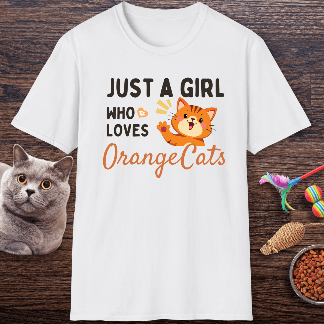 Just a Girl Who Loves Orange Cats T-Shirt