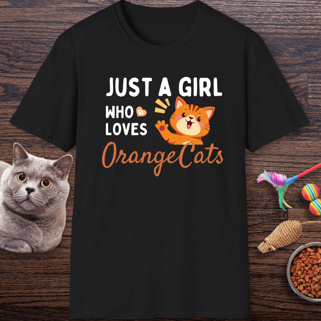 Just a Girl Who Loves Orange Cats T-Shirt