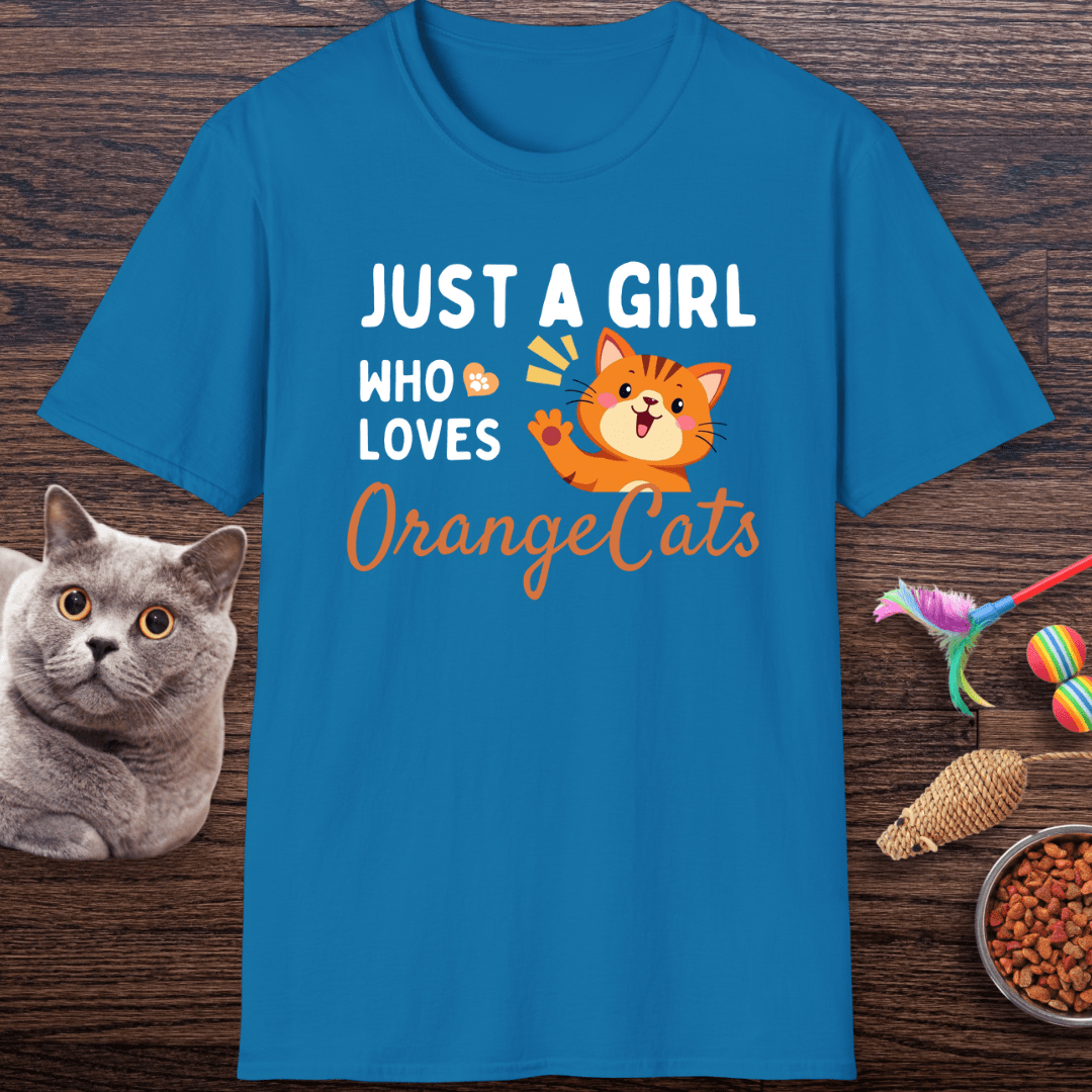 Just a Girl Who Loves Orange Cats T-Shirt