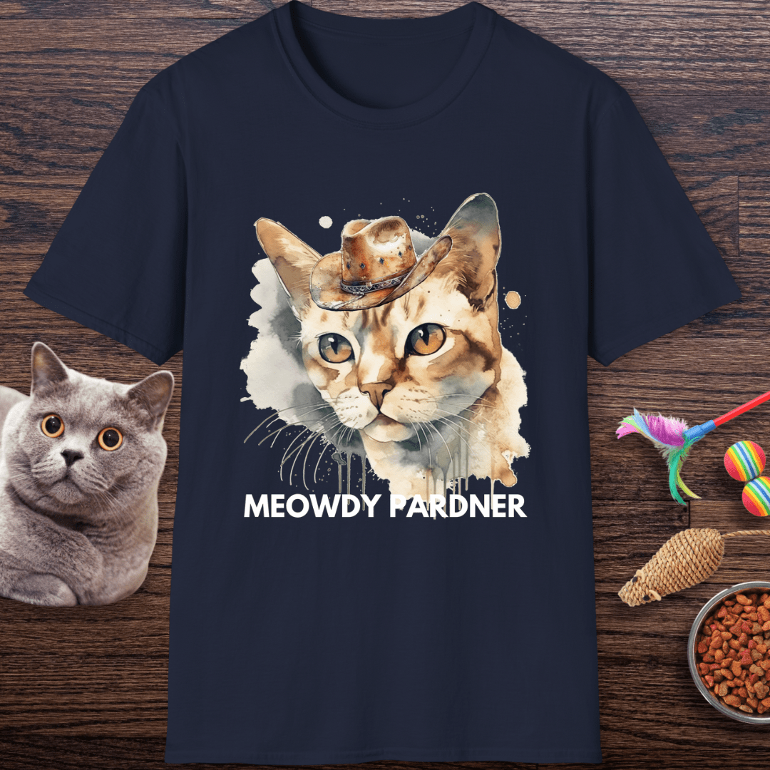 Meowdy Pardner Cat T-Shirt