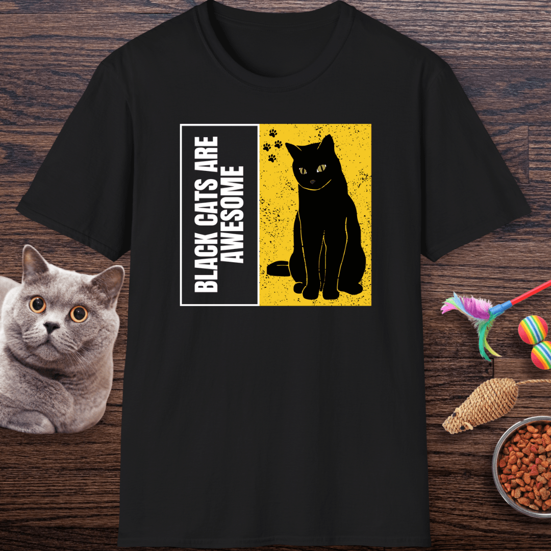 Black Cats Are Awesome T-Shirt