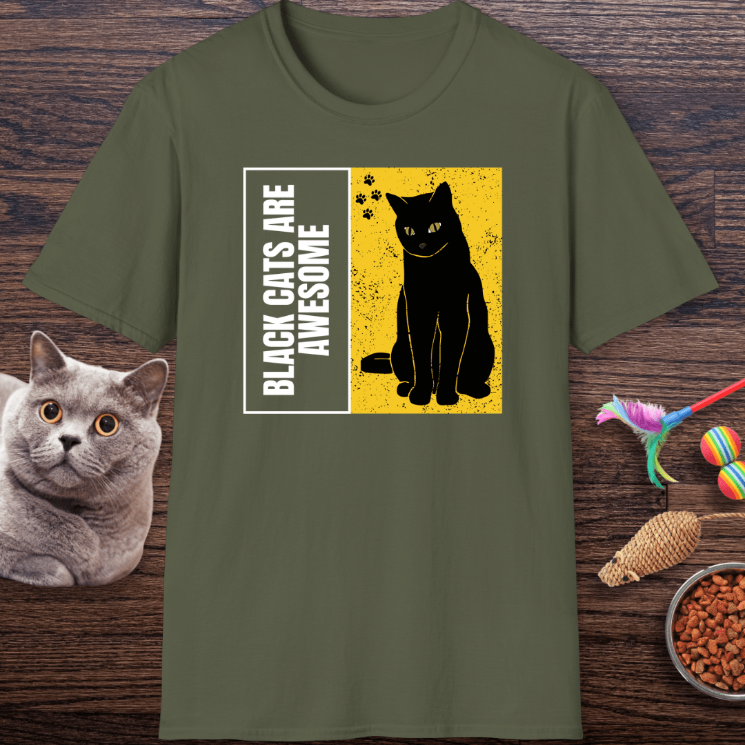Black Cats Are Awesome T-Shirt