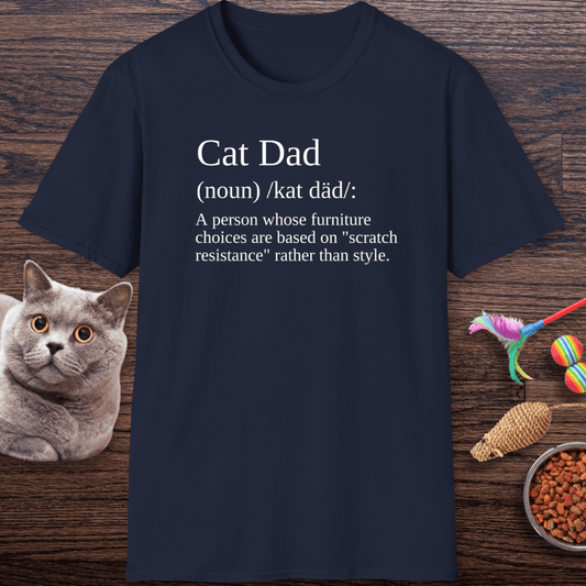 Cat Dad Definition T-Shirt
