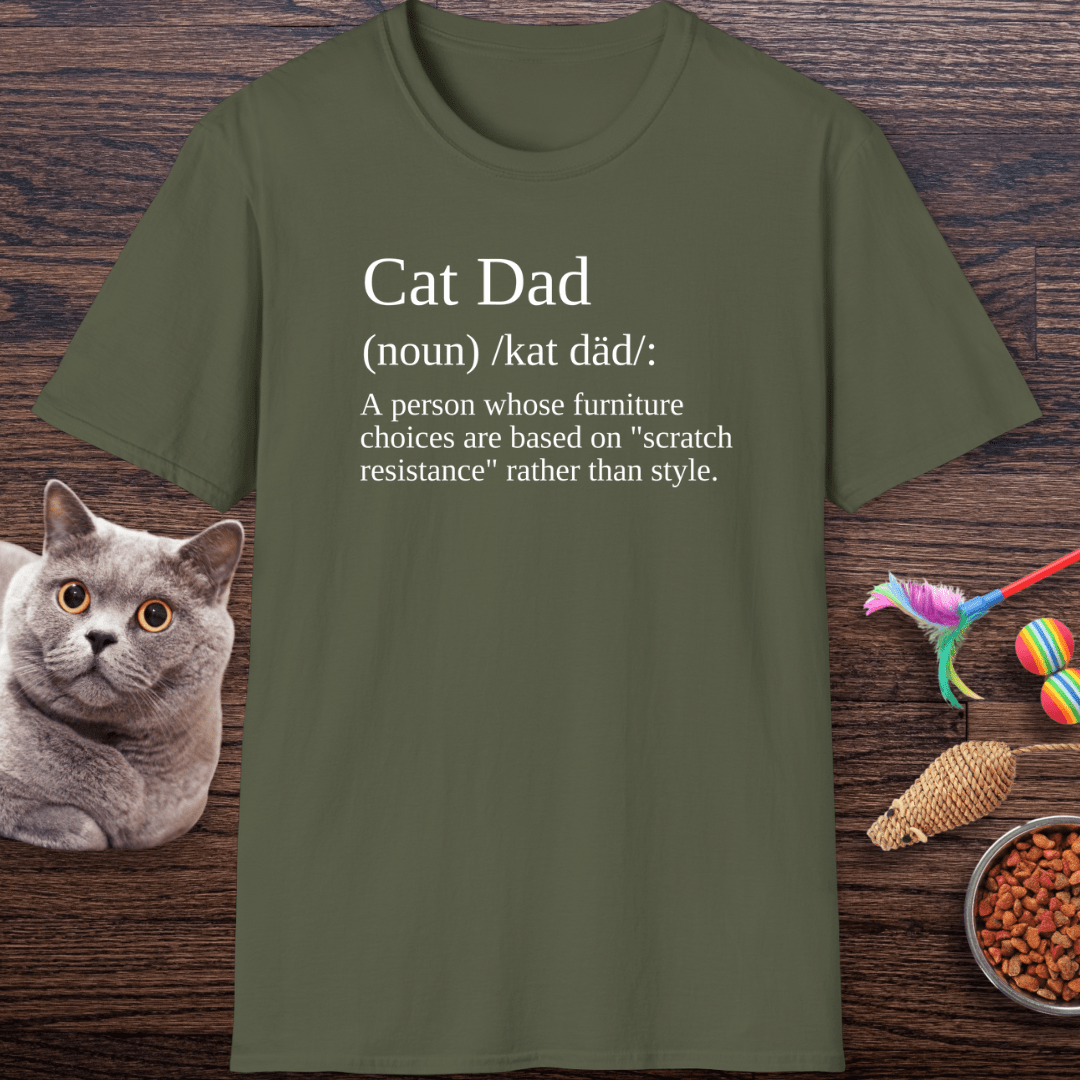 Cat Dad Definition T-Shirt