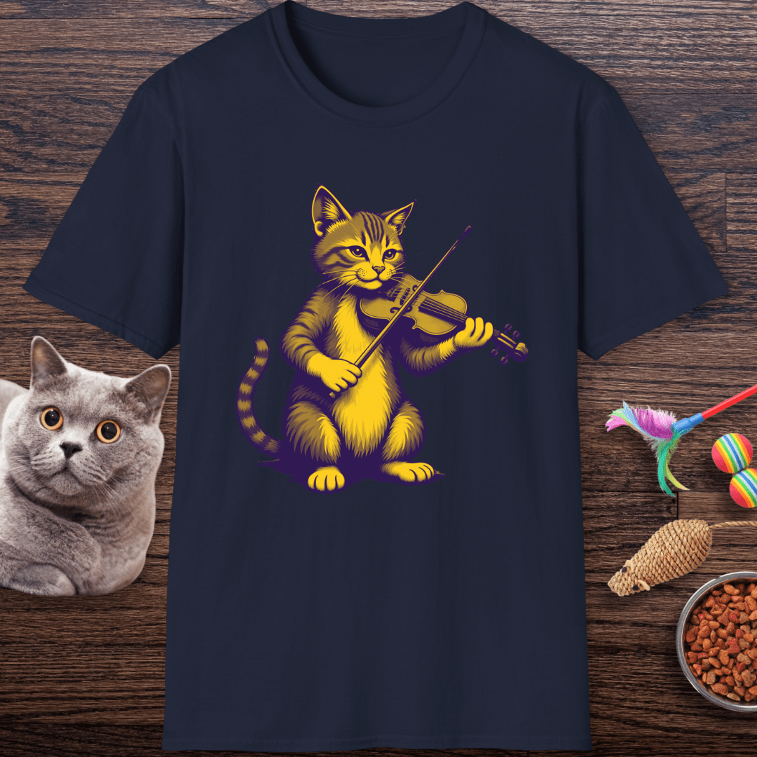 Cat Fiddlin’ Violin T-Shirt