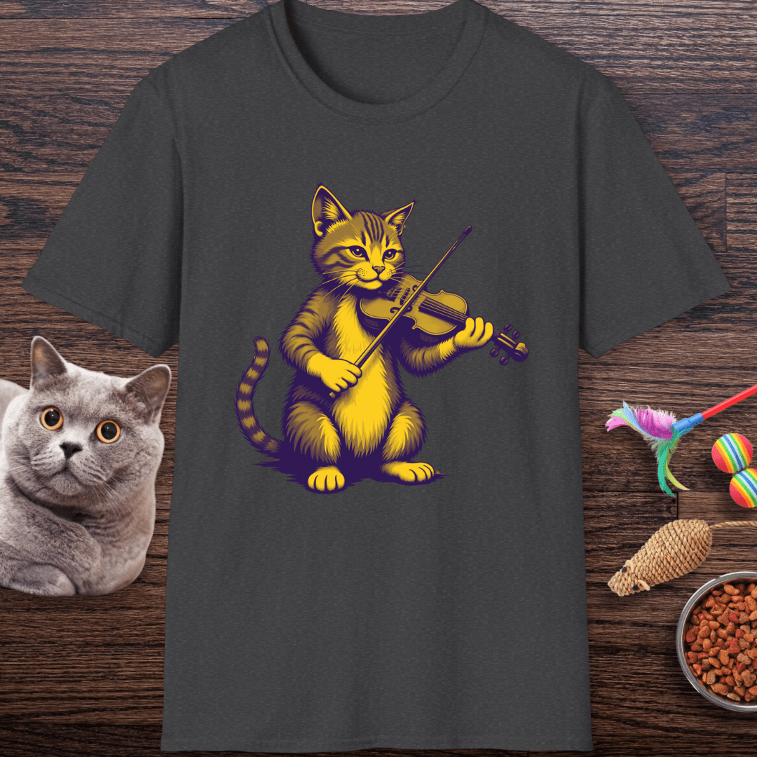 Cat Fiddlin’ Violin T-Shirt