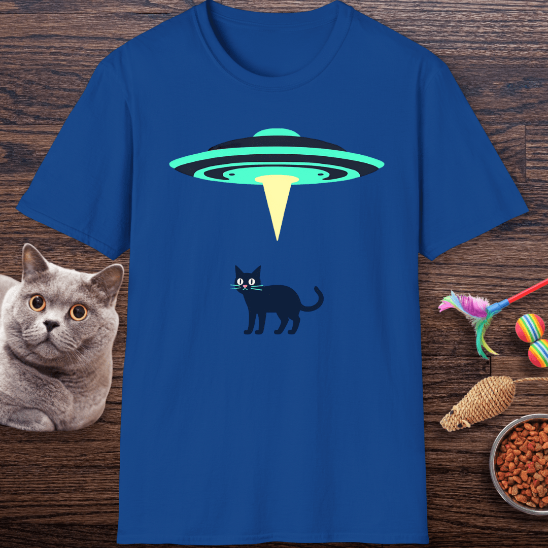 Abducted By Aliens Cat T-Shirt